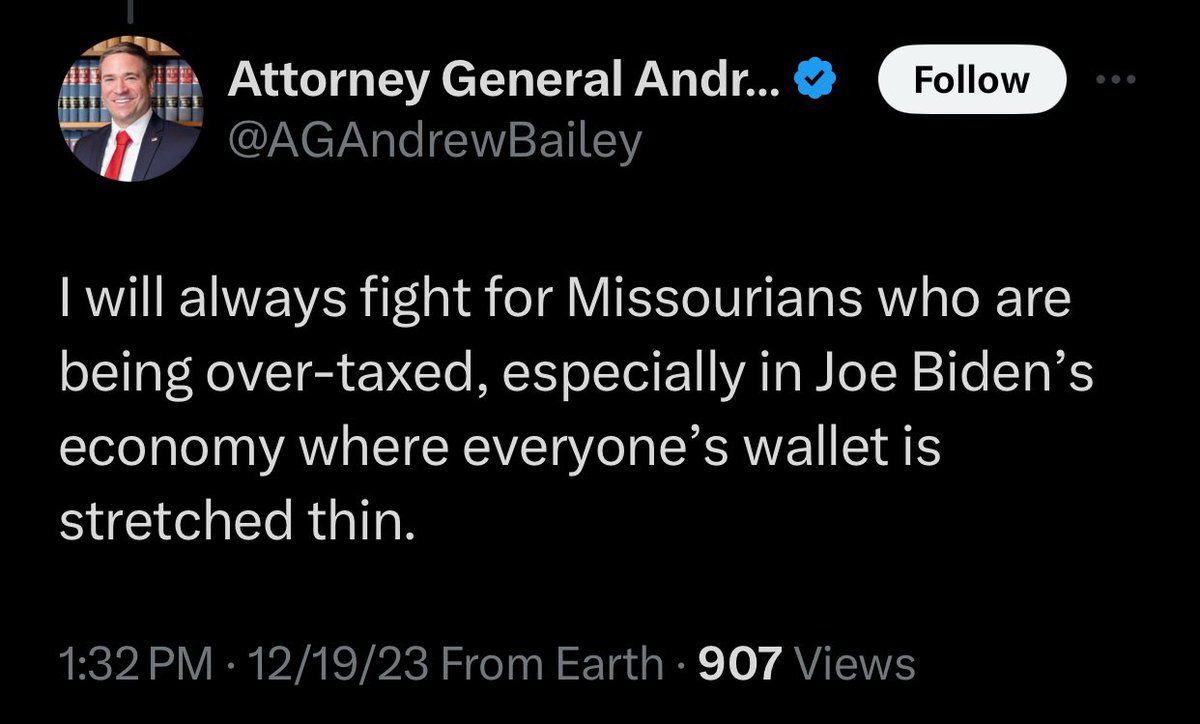 Missouri GOP Senators Rick Brattin, Nick Schroer, Denny Hoskins & AG Andrew Bailey will tell you that taxation is theft & they’re the ones who’ll put tax $ back in the pockets of Missourians. But they can’t, because they need our tax dollars to pay for their defamation lawsuits.
