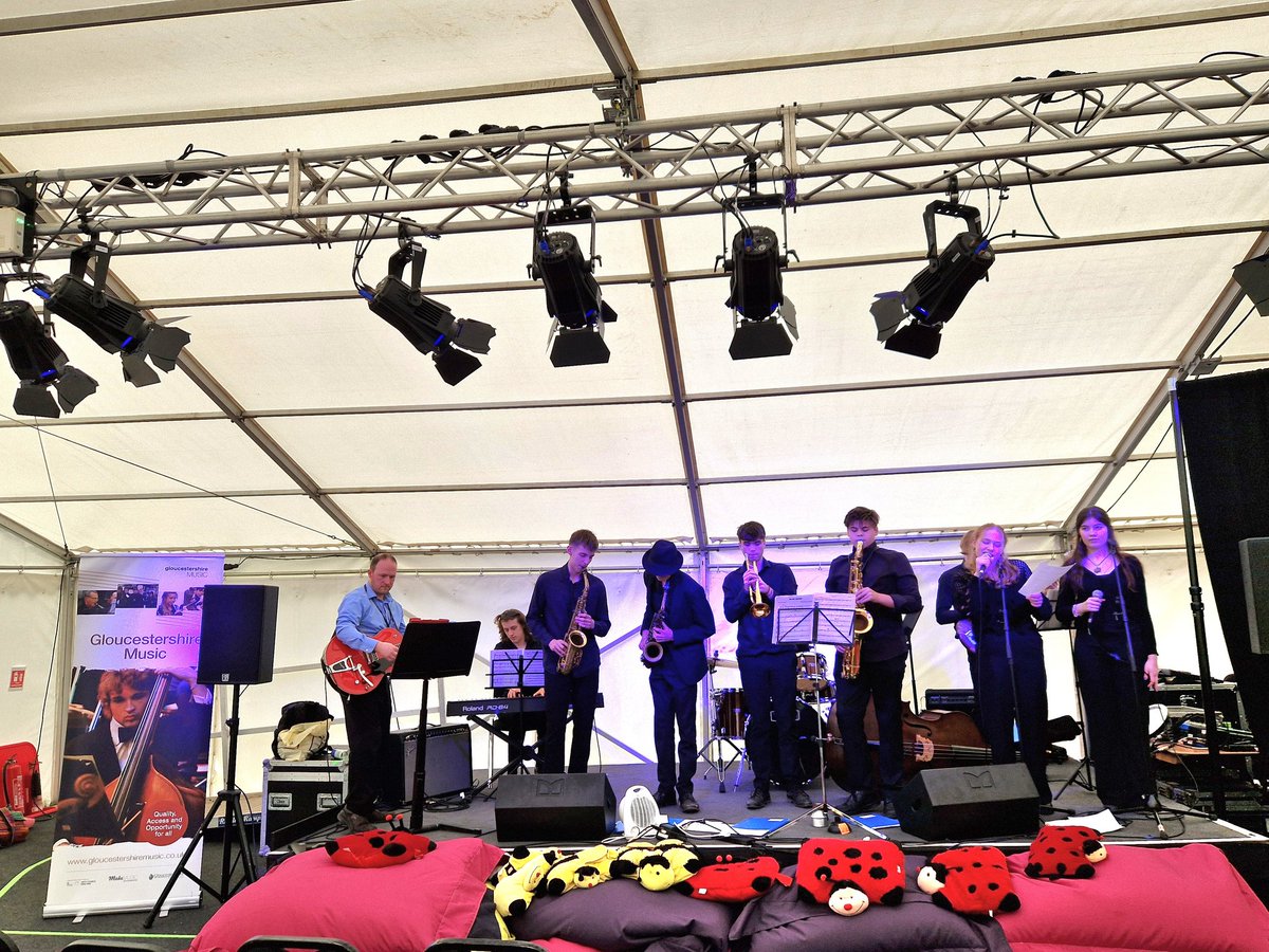 GYJO Combo are busy soundchecking in the Discovery Space #cheltjazzfest 
Catch them at 5pm!