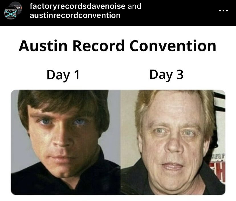 austinrecords's tweet image. It can be a little draining. Remember to hydrate. Take a break. Eat a snack. #timetodig #austinrecordconvention #springshow2024 #austinrecords