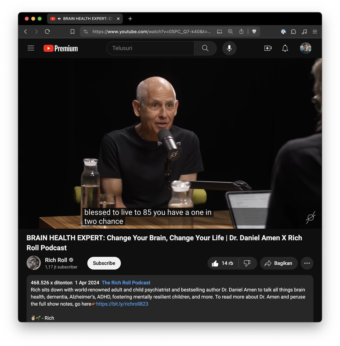Dua jam terbaik minggu ini. Demensia jadi hal paling gue takutin di usia tua nanti, takut nyusahin orang sekitar, dan takut kehilangan diri sendiri

Banyak PR perbaikan hidup. Intinya, otak itu nggak stagnan, bisa memburuk kalau dibiarkan, tapi bisa sangat membaik kalau dirawat