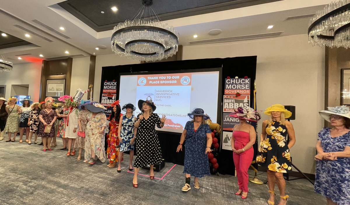 My 1st time at Kentucky Derby Fundraiser last night organized by ⁦<a href="/NHGOPWOMEN/">RepublicanWomenofNH</a>⁩. It was fun, many beautiful women &amp; hats, handsome men too. I need to buy a hat for this event in the future. 

Thank you all for making this fundraiser possible &amp; successful. ⁦⁦<a href="/NHGOP/">New Hampshire Republican Party</a>⁩