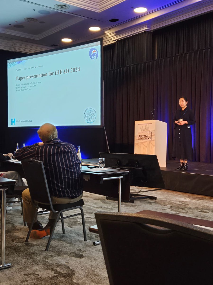 Zixuan Alice Zhuang (@zxzhalice) on Twitter photo Had a super fun experience presenting one of the best clinical papers of 2023 at iHead 2024, Berlin. Thank you to Prof. Goadsby for chairing the session, and fellow juniors for the great questions and comments! <a href="/ihs_official/">International Headache Society</a>, <a href="/hmru_cph/">Human Migraine Research Unit</a>, #iHEAD2024. Had a super fun experience presenting one of the best clinical papers of 2023 at iHead 2024, Berlin. Thank you to Prof. Goadsby for chairing the session, and fellow juniors for the great questions and comments! <a href="/ihs_official/">International Headache Society</a>, <a href="/hmru_cph/">Human Migraine Research Unit</a>, #iHEAD2024.