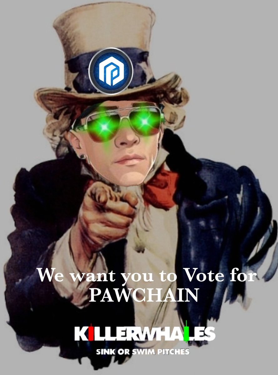 Did you already vote for PAWCHAIN? As an investor of $PAW, help us get Season 2 on Killer Whales TV !😉 Good for the project and Good for your investment😉 Letsss go and Vote #PAW Family! You can do it with your twitteraccount!!! Free😉 @PawChain @KillerWhalesTV