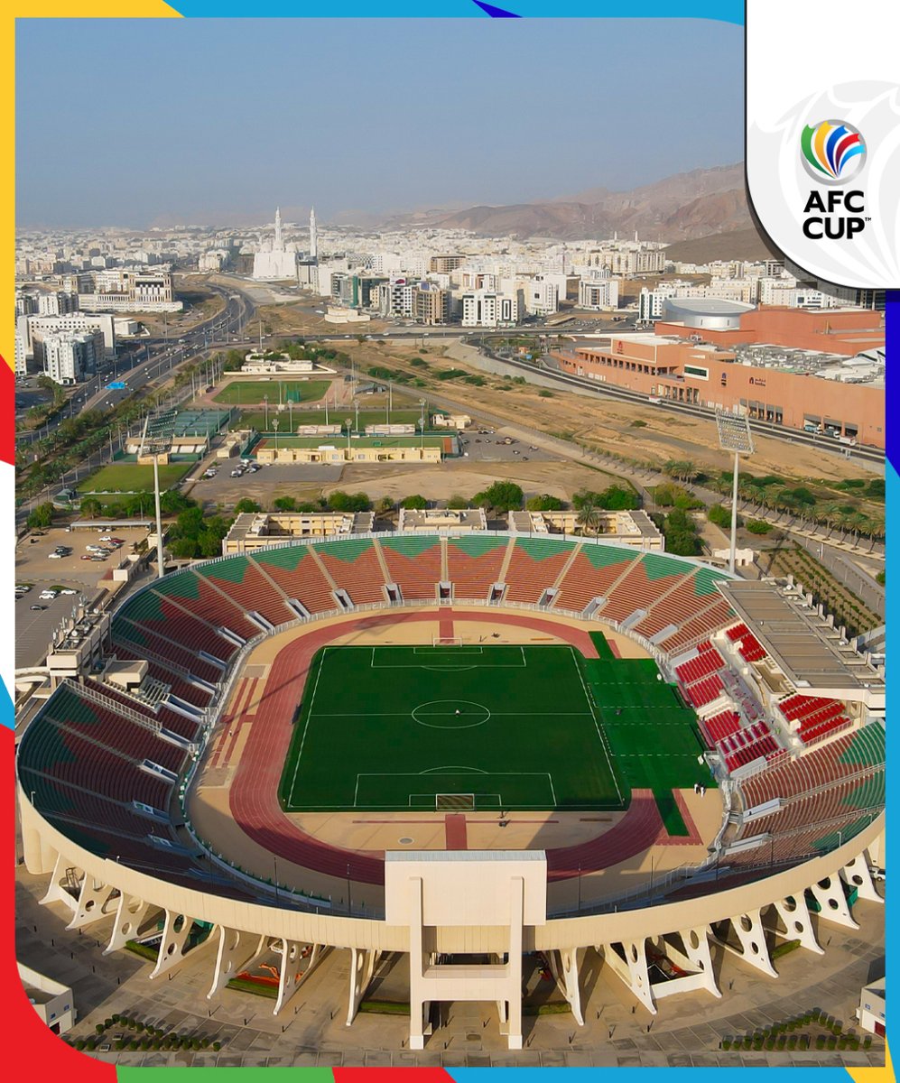 😍 Welcome to Sultan Qaboos Sport Complex in Oman! The venue for the 2023/24 #AFCCupFinal! #AFCCup | #AHDvCCM