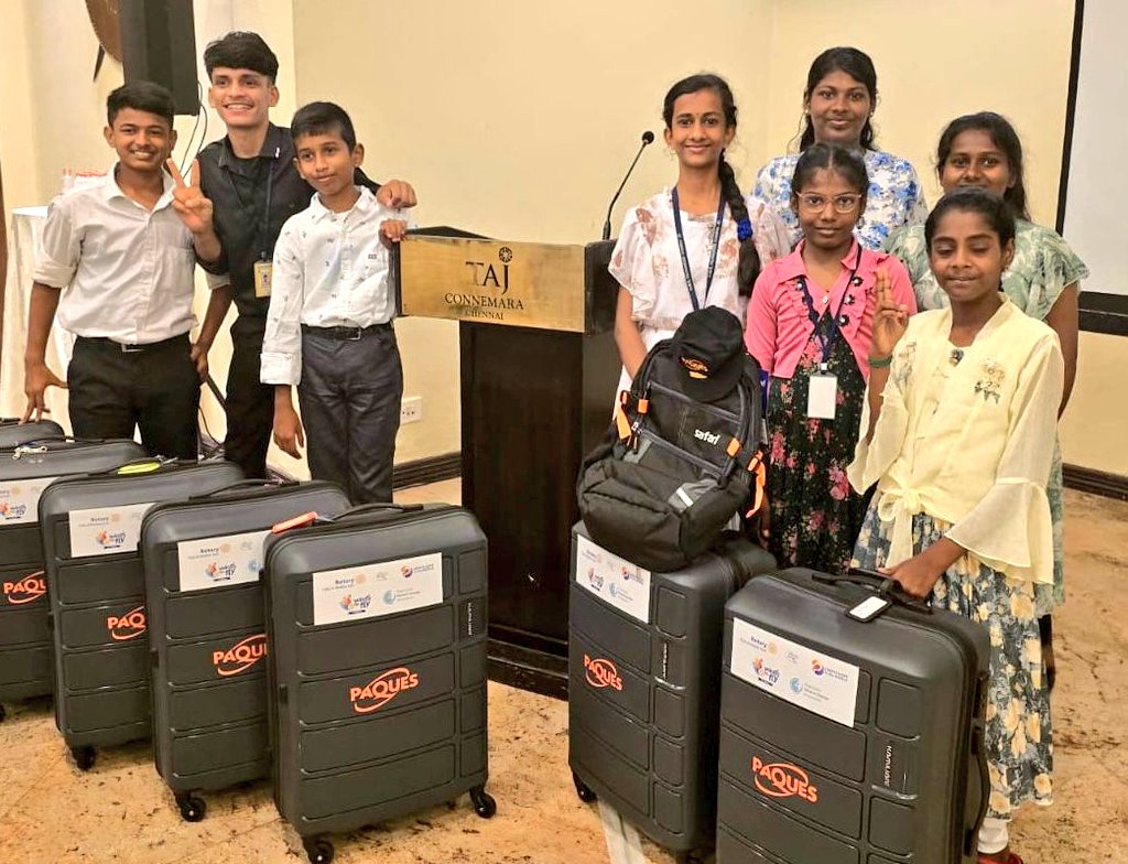 #GCC thanks Rotary Club of Madras East, for organising Wings to Fly challenge every year for #TheChennaiSchool students. This year's topic was #ClimateChange - Mitigation and Adaptation. From the 32 students who succeeded to the semifinals, 8 students won the finals and (1/2)