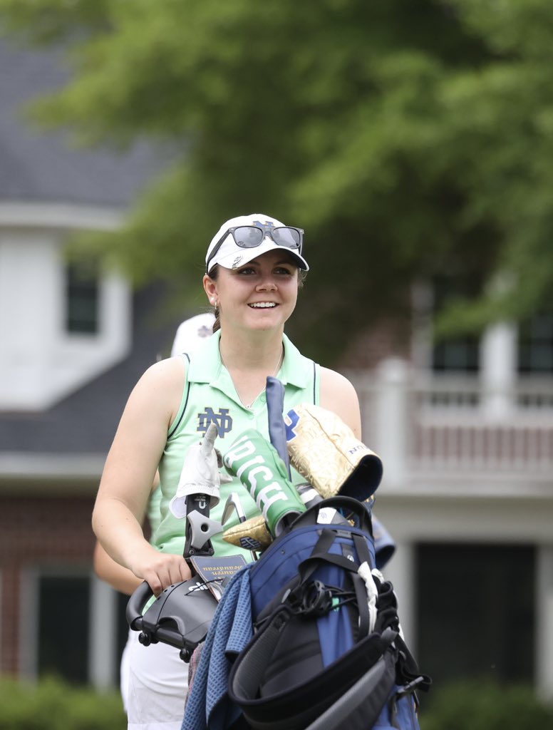 Practice round day for Lauren Beaudreau (grad) at the East Lansing NCAA Regional.

Monday - round 1
Tuesday - round 2
Wednesday - final round

#GoIrish☘️
#AllFight