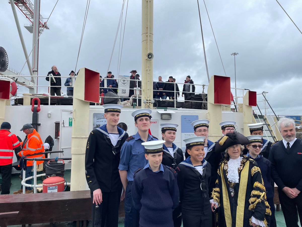 The Blessing of the Solent waters ceremony is complete for another year. Sea Shanties and music serenaded the importance of the Solent to Southampton. A big thank you to all who participated on board SS Shieldhall including the Southampton Sea cadets.