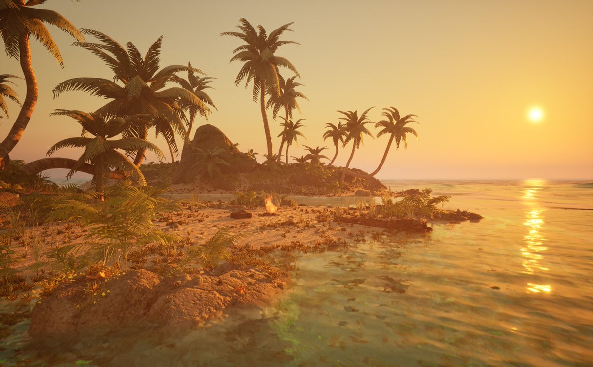 ZaddyHammer's tweet image. Been learning Unreal Engine this week. Finished my first little scene last night! Been having a blast with this tool.

#UnrealEngine #3dart #EnvironmentalArt #TropicalScene