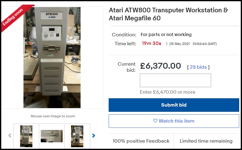 VingTroiSeize's tweet image. [2021] ATARI ATW800 Transputer Workstation at £6.370.00!!!

#atari #transputer #retrocomputer