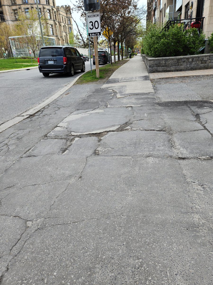 This is what I'm talking about! These two spots pictured are about 10-15' apart! Why would you fix one and not the other, @ottawacity?