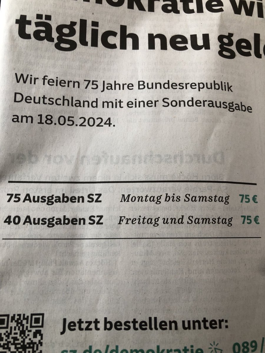 Hm, SZ?! Welches Angebot wird man da wohl nehmen?