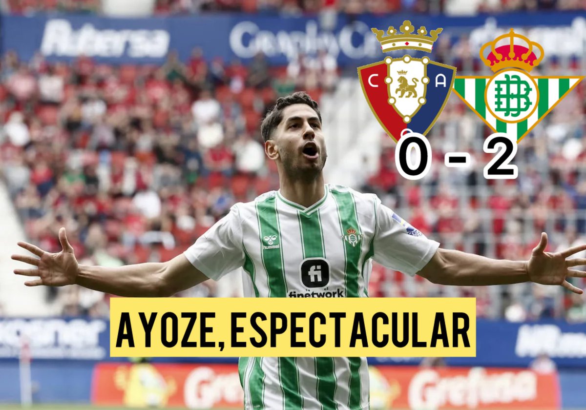 🟢 Ya está subido el vídeo analizando la importantísima victoria del Betis en el Sadar.

▶️ Vaya partido de Don Ayoze Pérez

👉 youtu.be/TflB1Je4G68?si…

Si os ha gustado, se agradecería difusión 💪💚

#OsasunaRealBetis