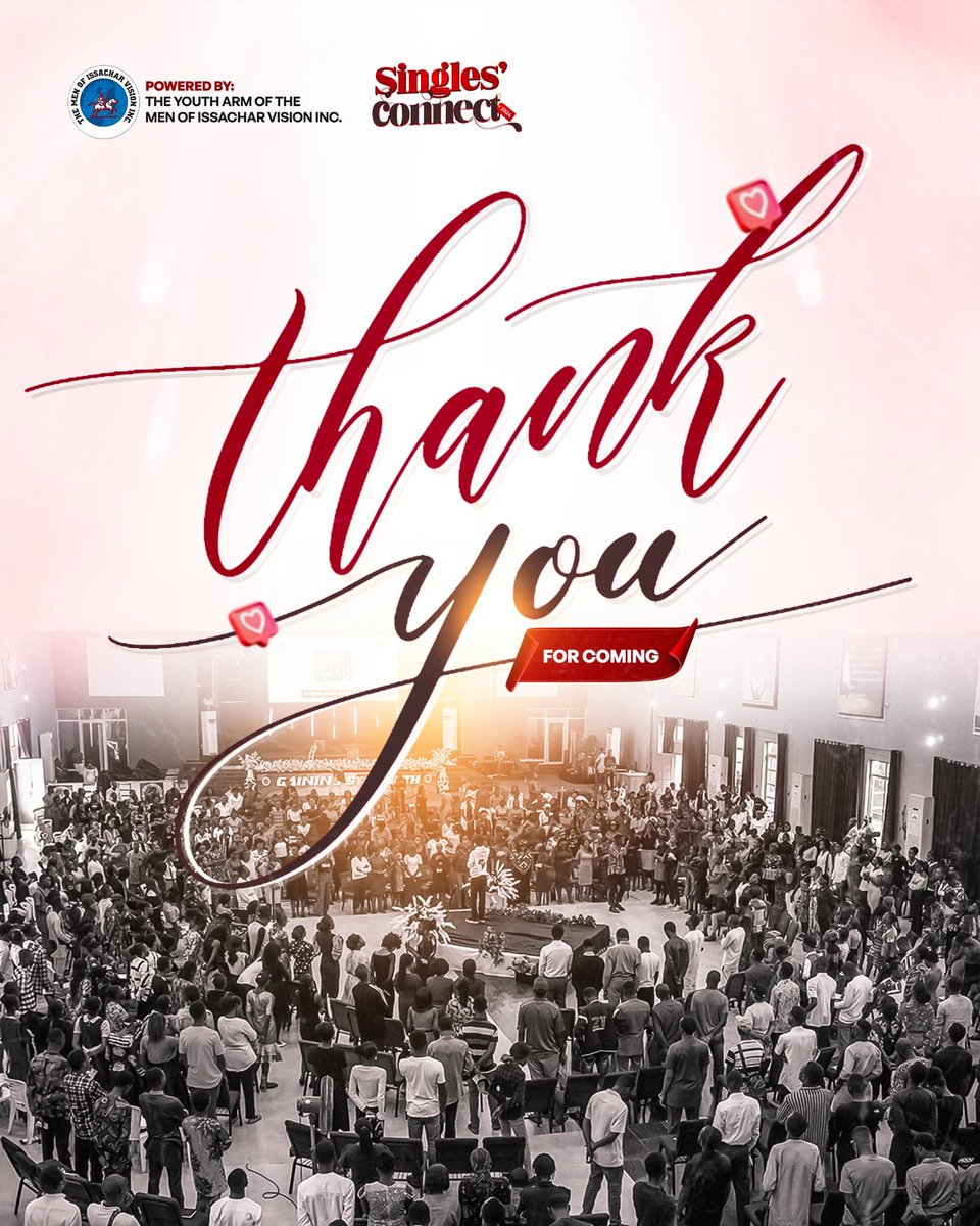 Thank you for taking part & being here!

More value coming, let's stay connected!🤝 

#miv #singlesconnect #samsonajetomobi #apostlefemilazarus #victorolukoju #love #relationships #singlehood #hangout #connection #relationshipgoals #marryme #events2024 #event #friendship #friends