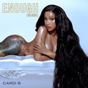 .@iamcardib’s “Enough (Miami)” is officially Top 10 on this week’s published US Rhythmic Radio (Mediabase) chart, becoming her 19th song to do so. Congratulations, Cardi 🎉