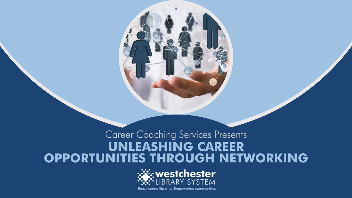 Unleashing Career Opportunities Through Networking: An in-person Workshop Sponsored by WLS Career Coaching Services. Co-hosted by @Somers Public Library Thursday May 9th from 6:15-7:45PM Learn how to enhance your job search! Register: bit.ly/49ki1Qi