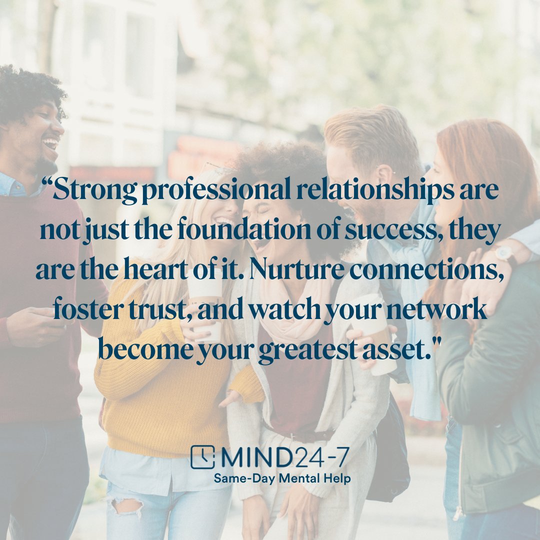 Cultivating connections: the cornerstone of professional growth and mental well-being. #Networking #ProfessionalConnections #BuildingRelationships #CareerNetworking #MIND247