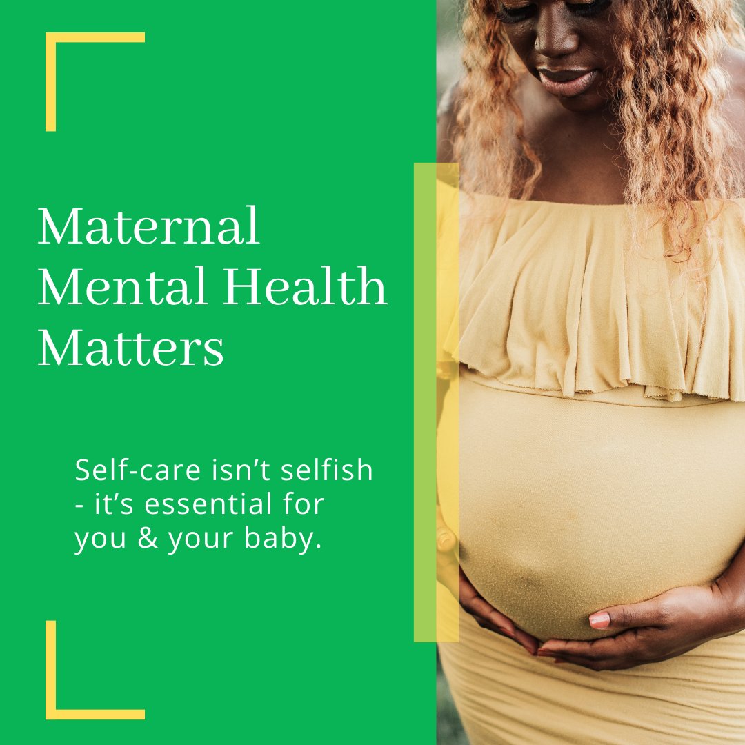 Let's talk about something important: your mental health. Taking care of your emotional well-being is just as crucial as your physical health, especially when you're expecting. Self-care isn't selfish, it's essential. 💕 #MaternalMentalHealth #MentalHealthMatters #YouAreNotAlone