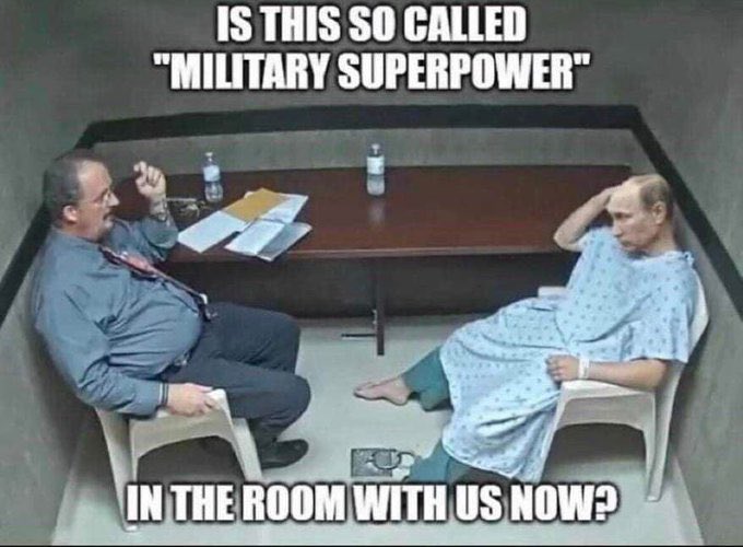 🤡 Russia, a country 28x bigger than Ukraine, that lost their Black Sea Fleet to a country with no Navy, of which 'special military operation' of 3 days has been going for 2 years and has already lost +470k soldiers...  is winning 🤣