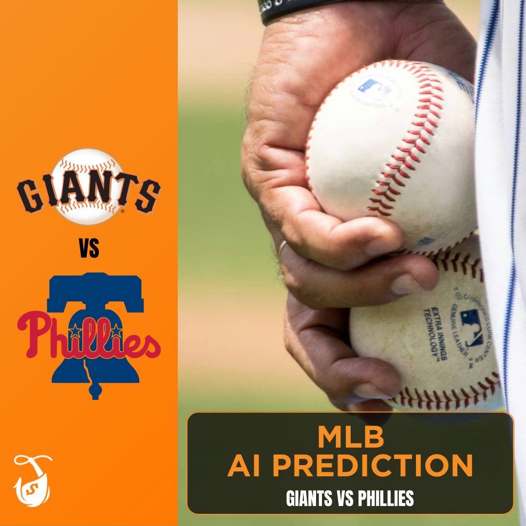 ⚾️ GIANTS vs PHILLIES ⚾️ AI pick from our betting bot 🤖 Game starts at 7:10 ET! 🔒 👉 juicereel.com/blog/giants-vs… #mlbpicks #giants #phillies