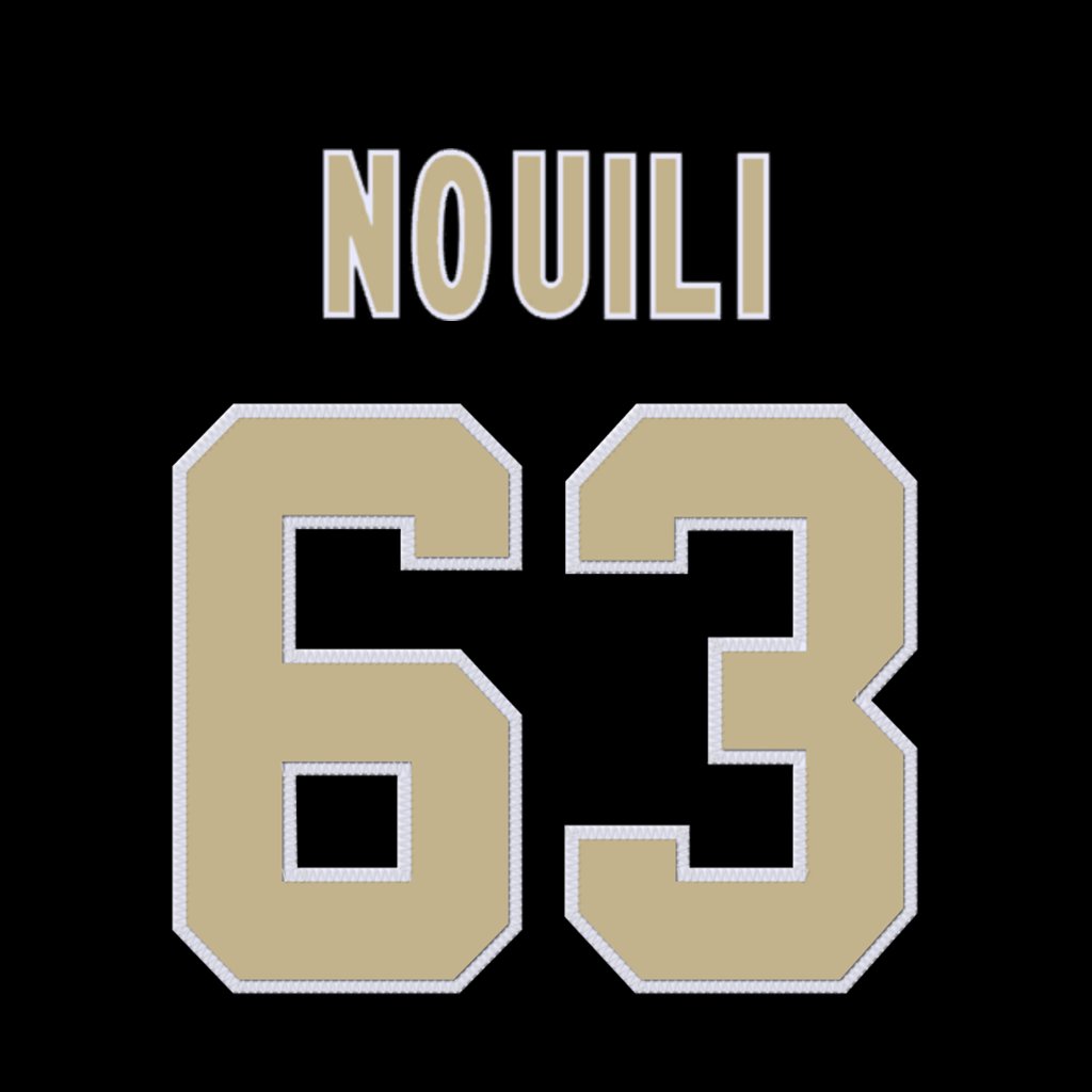 New Orleans Saints OL Nouri Nouili (@NouredinNouili) is wearing number 63. Last assigned to Jerald Hawkins. #Saints