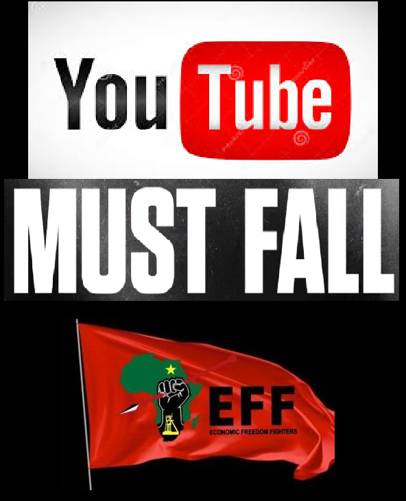 Fighters, this ban of @EFFSouthAfrica by @YouTube is only bcos of RACISM 

these rubbish youtube is protect white monopolly capital 😡😡😡

we must march 2 youtube office with utmost hast 2 demand they alow our CIC @Julius_S_Malema  2 speak on youtube TV