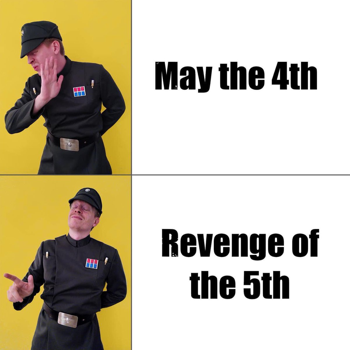 From everyone in the Imperial Officers Corps we hope everyone has a fantastic Revenge of the 5th! ID-33110 of @swedishgarrison #501st #501stLegion #StarWars #ImperialOfficer #ImperialOfficerCorps #IOC #DutyHonorEmpire #BadGuysDoingGood