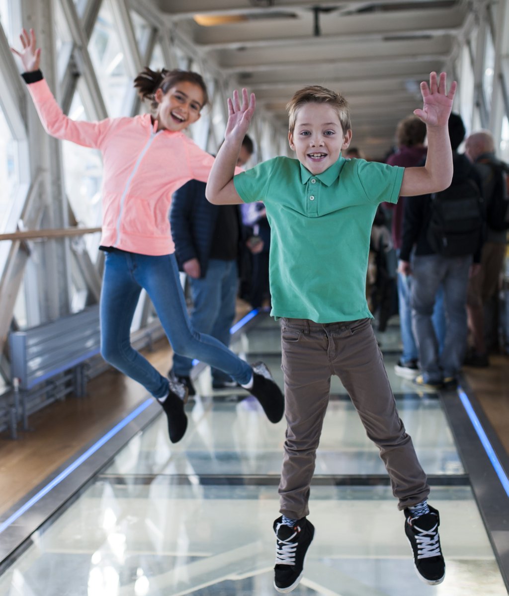 Did you know the Glass Floors in our High-Level Walkways can hold the weight of four London black taxis or six elephants?