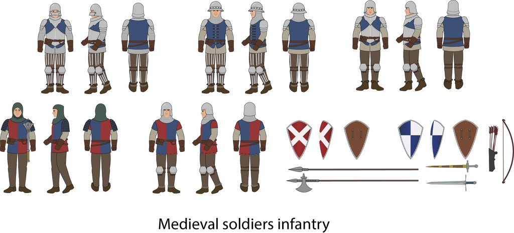 SimpleHistoryYT's tweet image. Medieval infantry