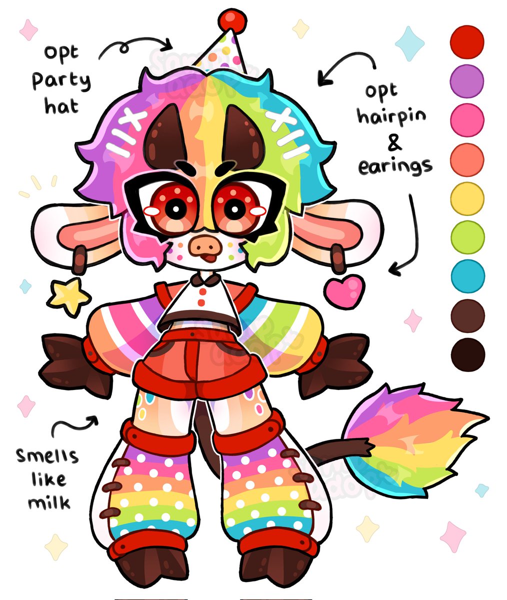 (Rainbow Cereal) adopt auction (OPEN)   
Sb: 15 USD   
Ab: 70 USD
bid will only last for 24 hours after the last bid

#adoptables #Auction #adoptable #Adopt #adopts #adoptableauction #adoptsopen #auctionopen #adoptableopen