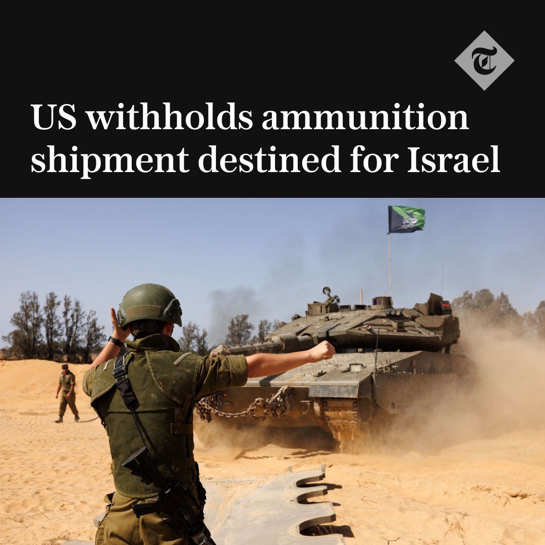🇺🇸🇮🇱 The Biden administration last week put a hold on a shipment of US-made ammunition to Israel, according to two Israeli officials. Read more here ⬇️ telegraph.co.uk/world-news/202…