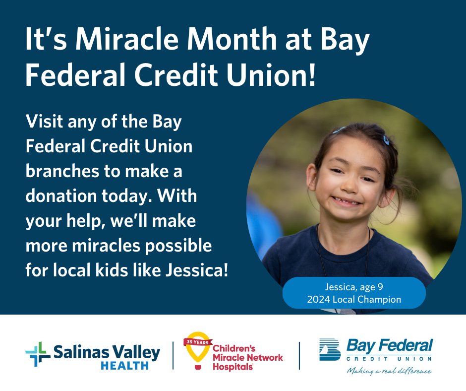 Our friends at @BayFederal are raising funds for our local @CMNHospitals Program all month long! Visit a local Bay Fed branch, donate, and put your name on a paper balloon to show your support! 

#ChangeKidsHealth #ChangeTheFuture #BayFederalCU