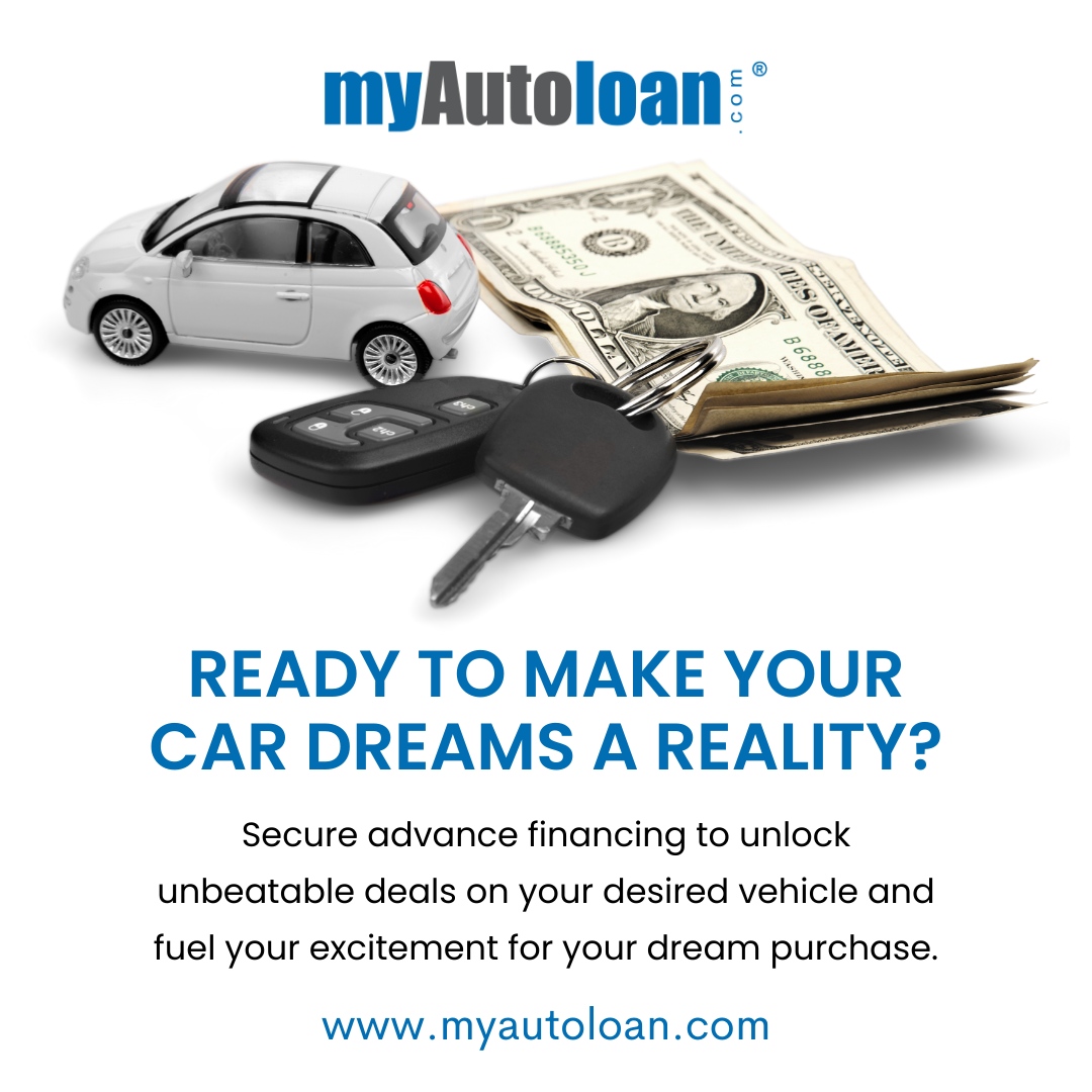 Fuel your excitement and make your car dreams a reality with advance financing from MyAutoloan.com! 🚗💨 

Unlock unbeatable deals on your desired vehicle and accelerate towards ownership. 

Are you ready to take the wheel?