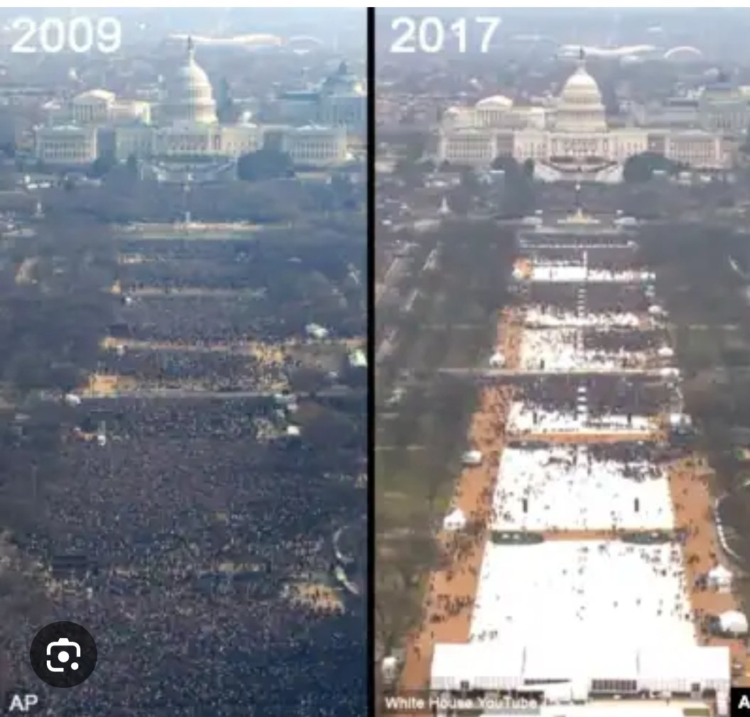 engelman_f's tweet photo. @DalesGeert63675 @Nieuwsuur @telegraaf Trump telling....Volgens Trump was bij zijn inauguratie het drukste ooit https://t.co/fLvbHxbE1O