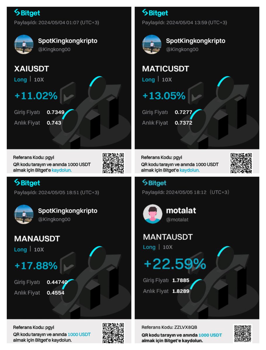 Eğitim ve trade grubunda fark yaratmaya devam ediyoruz. Kaldığımız yerden DEVAM 💪 İşlemlerimi telegramda paylaşıyorum. Telegram için; t.me/KINGKONNNGGG00 #btc #eth #floki #doge #shib #matıc #xaı #mana #manta