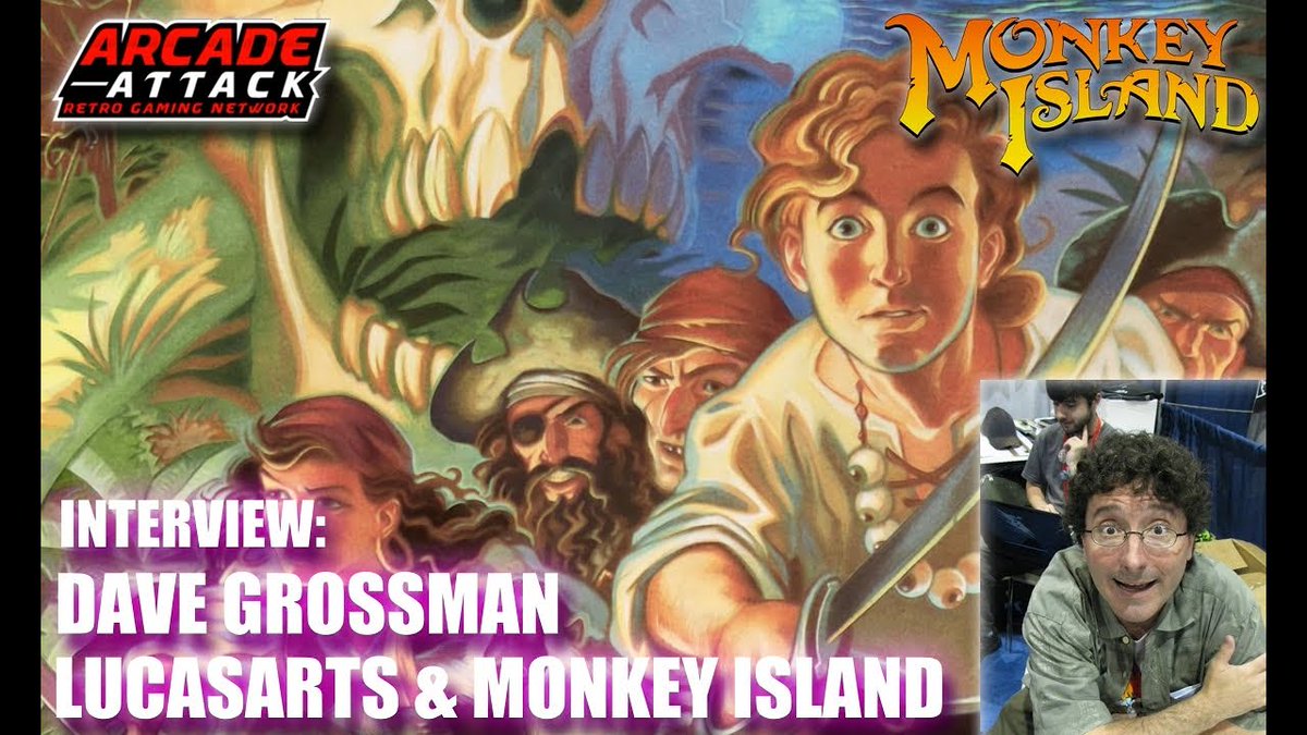 Arcade_Adriano's tweet photo. How amazing was The Secret of Monkey Island? Or Le Chuck's Revenge? Alongside Ron Gilbert, Dave Grossman helped create these LucasArts classics. Dave also worked on Day of the Tentacle &amp; Full Throttle. Dave reflects on his amazing career: https://t.co/B4SOXqueCl https://t.co/Wc40aXlLot