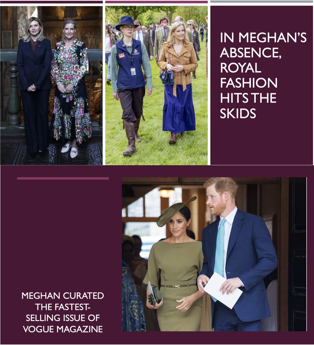 Kate's fashion contacts no good, then?

#HarryandMeghanAreLoved #GoodKingHarry #PrinceHarry #PrincessMeghan #PrinceOfPegging #RoyalFamily #ThatFamily #bulliam #Baldilocks #DuchessMeghan