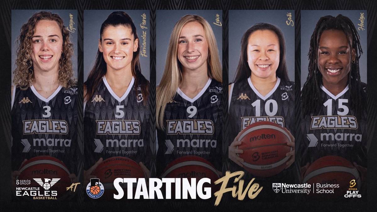 5️⃣ Here's your Eagles' starters presented by @NCLBusiness 🆚 @Hatters_BC ⏱ 6:00pm 🏟 Canon Medical Arena 🖥 Watch LIVE🔴 youtube.com/@BritishBasket… 📈 Follow LiveStats …livestats.dcd.shared.geniussports.com/u/WBBL/2441262 #WeAreEagles #BritishBasketballLeague
