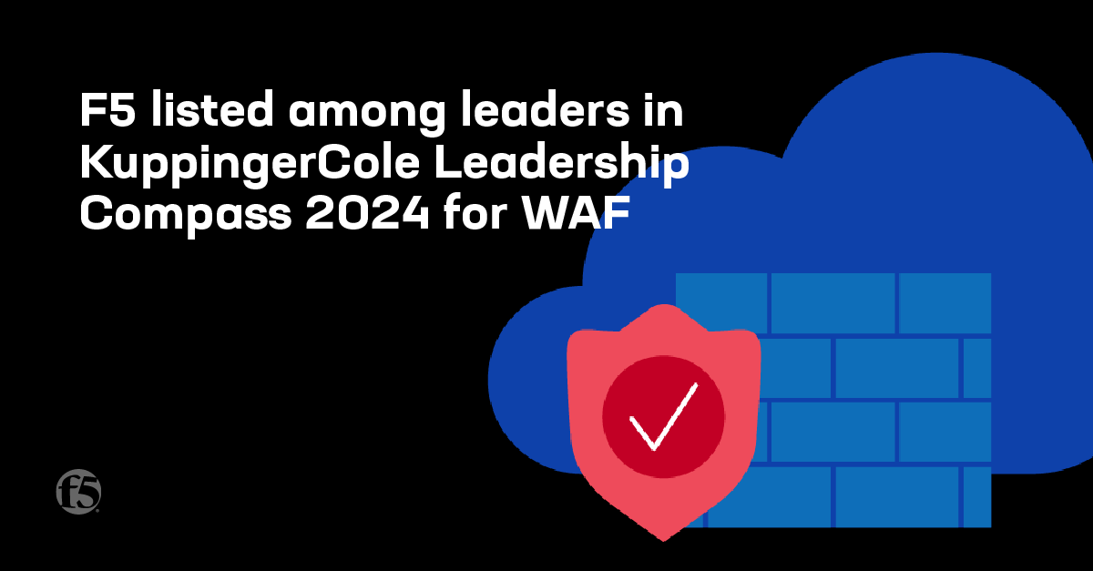 @F5 Distributed Cloud WAAP was listed as a leader in the @kuppingercole Leadership Compass 2024 for #WAF in product, innovation, market fit, and overall. Read our blog for more info: ms.spr.ly/6017YTKBT #AppSecurity #APIsecurity #CyberSecurity