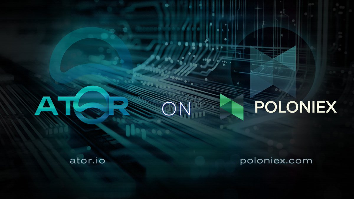 The ATOR/USDT pair is now live on @Poloniex

Opening the movement to new #Atornauts

🔹poloniex.com/trade/ATOR_USD…

#relayup
