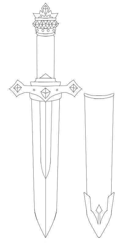 Anyone curious on my next few props I plan to make on stream, these are some of them.
Amalee’s sword from their original song devotion #MonARTch 
And Froots axe from their in game skin for Smite #Lichcraft 
And the choker and dagger from Cottontails newest model #Cottonart