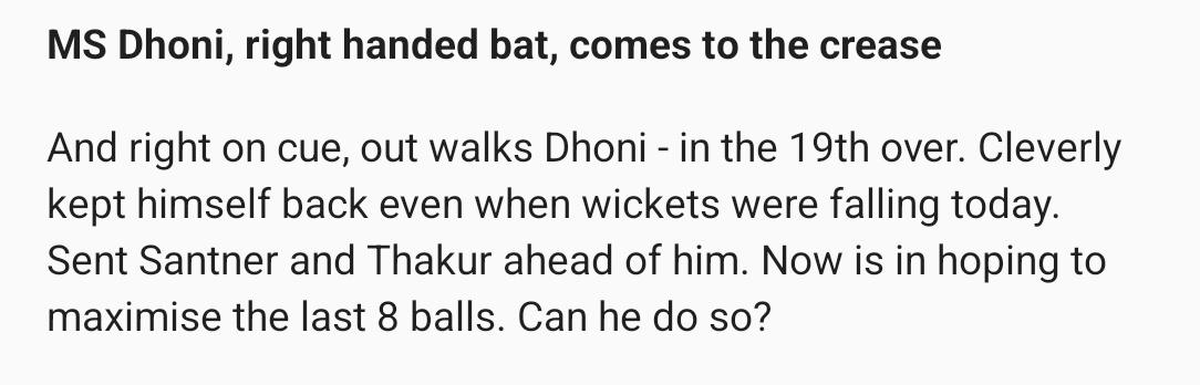 One person is losing his job at @cricbuzz today. Let's start a gofundme for him