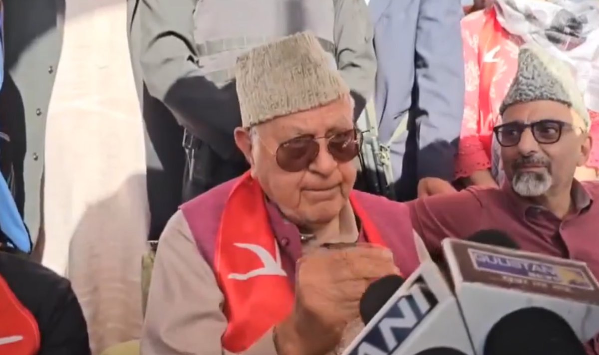 SRINAGAR (J&K) | JKNC Chief Farooq Abdullah says, 'As soon as the #AmarnathYatra ends, mark my words, #elections will be held in J&K. We have been ready for years. They were not ready.'