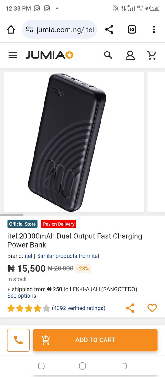 March 5.

I'll appreciate this power bank bcos Nepa light is not active in my area.