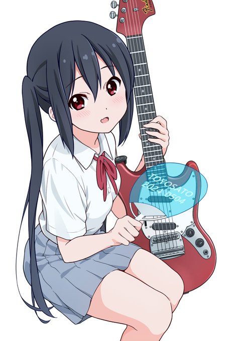 中野梓 「結局、やらされるあずにゃん #けいおん 」|MA-2㌠のイラスト