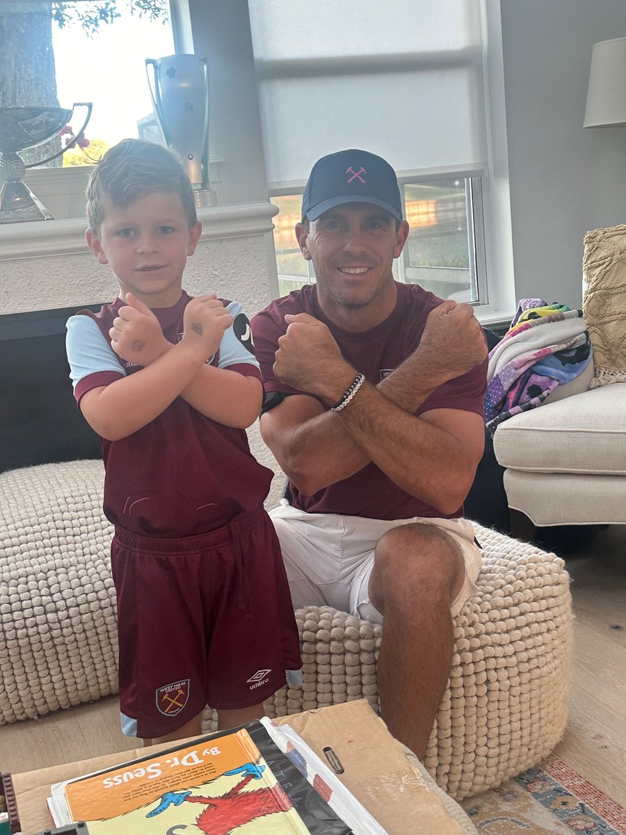 Axel and I for Chelsea! @WestHam His predicted. 2-0. With Bowen and Kudus scoring. #COYI ⚒️⚒️ #PLMorning