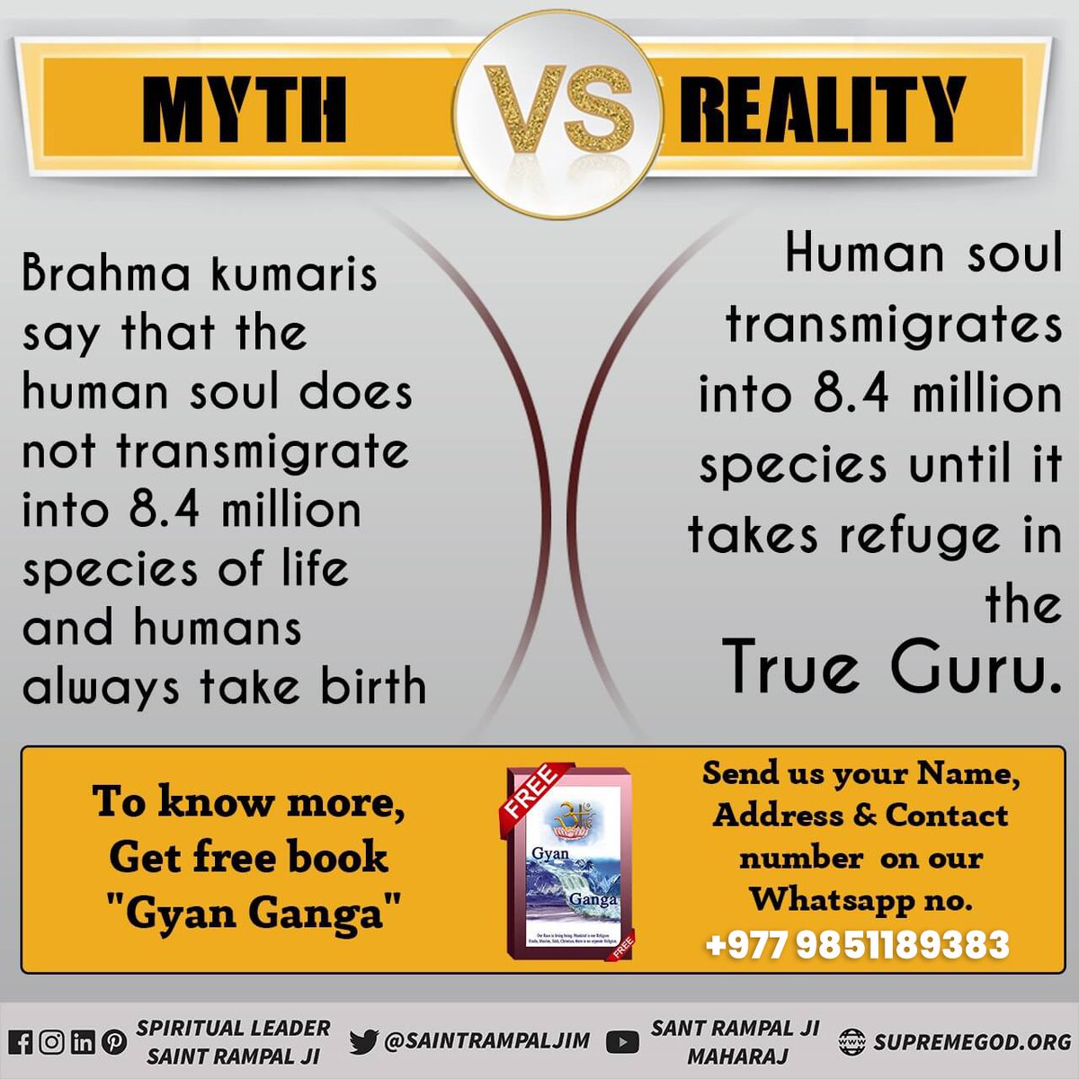 #Reality_Of_BrahmaKumari_Panth The Bhagavad Gita categorizes people who force meditation and practice celibacy as demonic because they are motivated by ego and pride. For true worship knowledge visit Jagat Guru Rampal Ji: True Spiritual Leader & Avatar of the Supreme God .