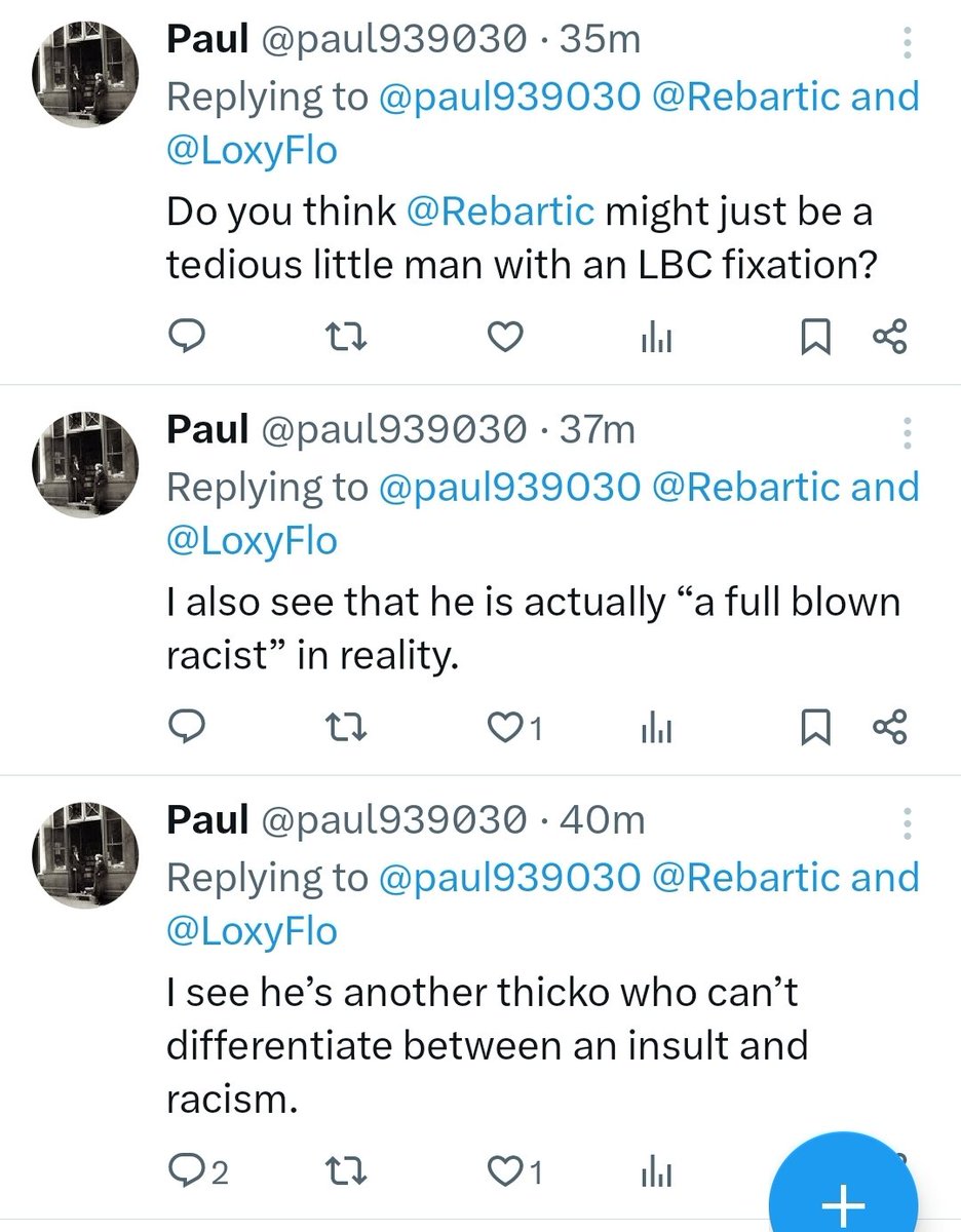 I feel bad, I've triggered a racist on a Sunday... #OPAUL