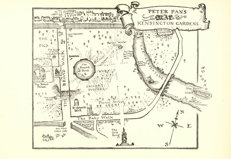 Map of Peter Pan's Kensington Gardens wikiart.org/en/arthur-rack…