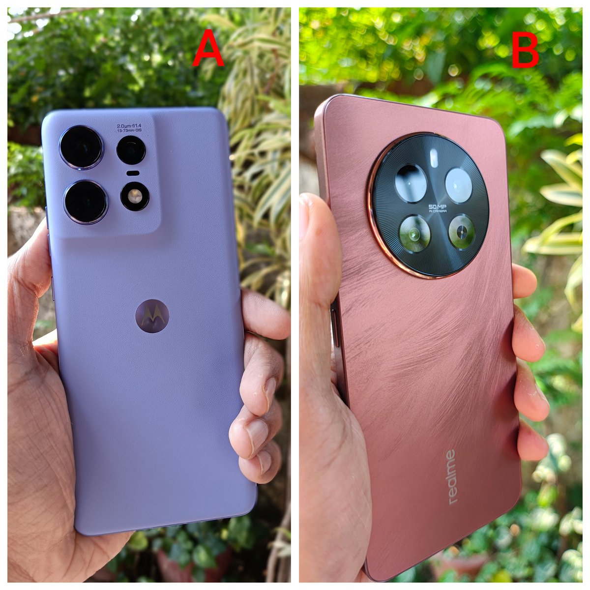 omkar_0002's tweet photo. According to you 🤔🧐
Which of the following has better Stylish ✨ & Aesthetic Design & Value for money Smartphone❓💰🤑💥✨😍💫
A) 𝗠𝗼𝘁𝗼𝗿𝗼𝗹𝗮 𝗘𝗱𝗴𝗲 𝟱𝟬 𝗣𝗿𝗼
B) 𝗥𝗲𝗮𝗹𝗺𝗲 𝗣𝟭
#Motorola #Realme
#MotorolaEdge50Pro #RealmeP1 https://t.co/7nLB6vORAY