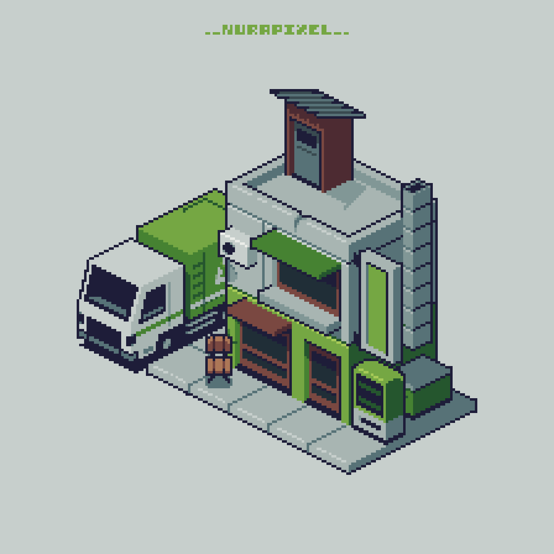 I want to make more Isometric Building Pixel Art 

But College got me good